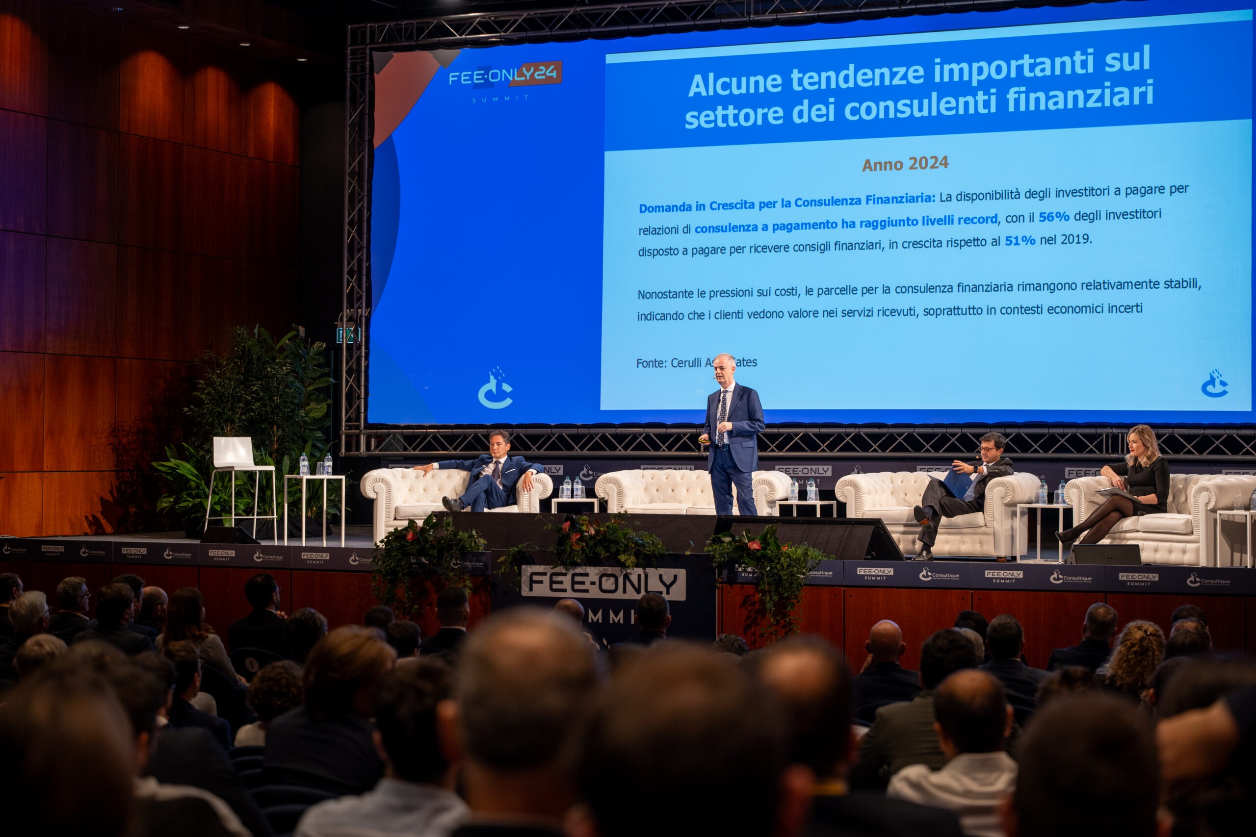 Fee-Only Summit, Armellini: domanda di consulenza indipendente cresce tra professionisti e clientela